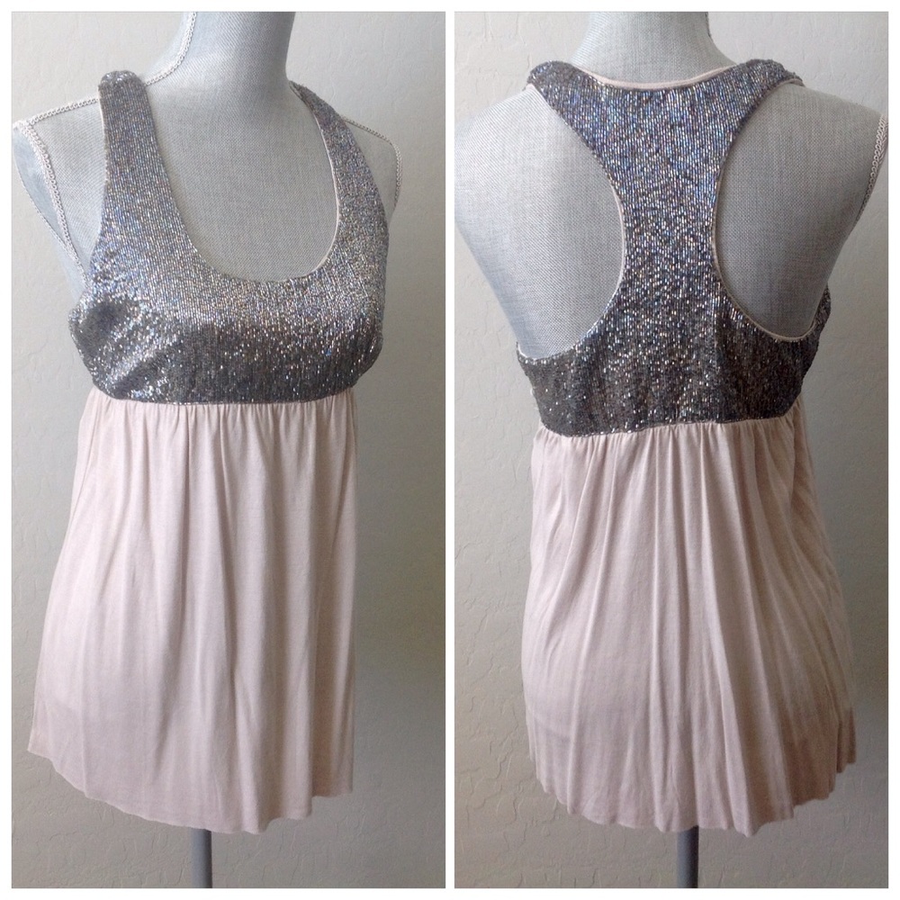 Silver Sequin Top - image 1